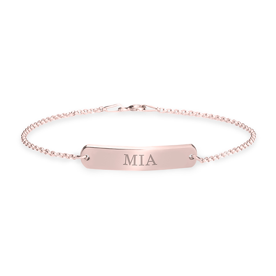 Classic Name Bar Bracelet