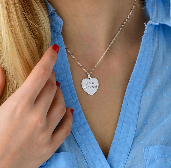 Engraved Heart Necklace