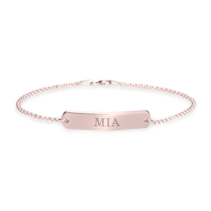 Classic Name Bar Bracelet