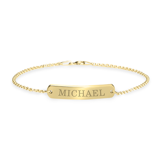 Classic Name Bar Bracelet