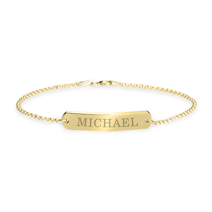 Classic Name Bar Bracelet