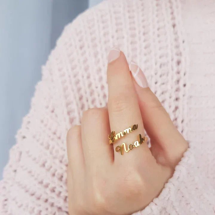 Couple Name Ring
