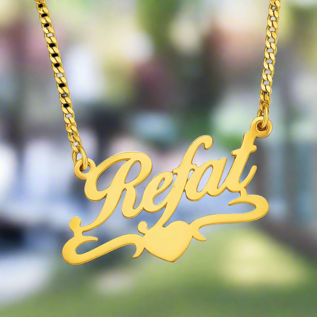 Beautiful Customized Name Necklace - Special Design By Jewels Al Arab