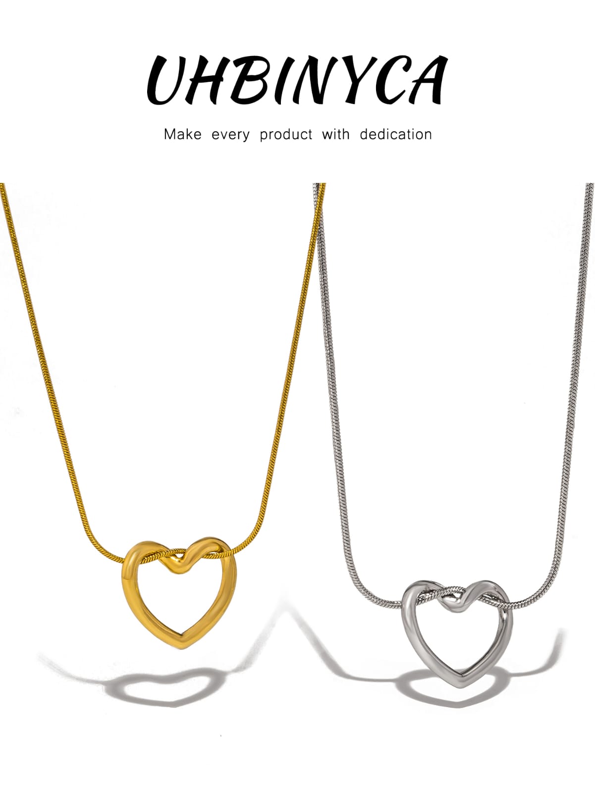 Beautiful Knot Heart Necklace