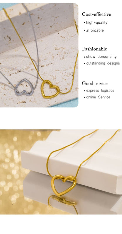 Beautiful Knot Heart Necklace