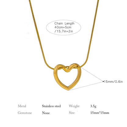 Beautiful Knot Heart Necklace