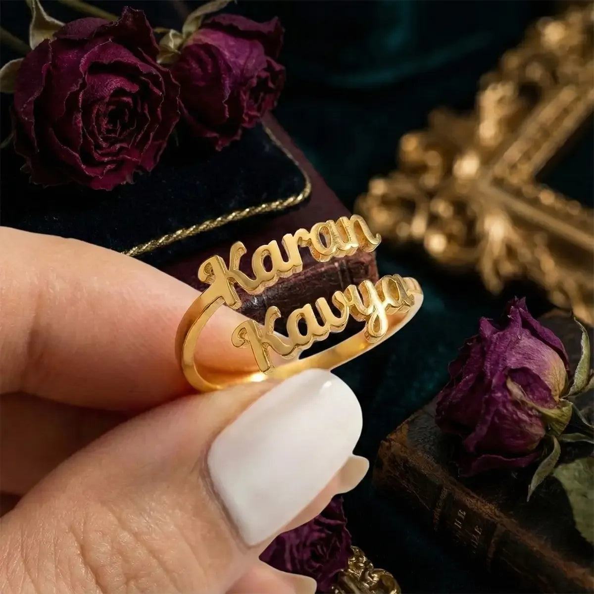 Customized Name Ring