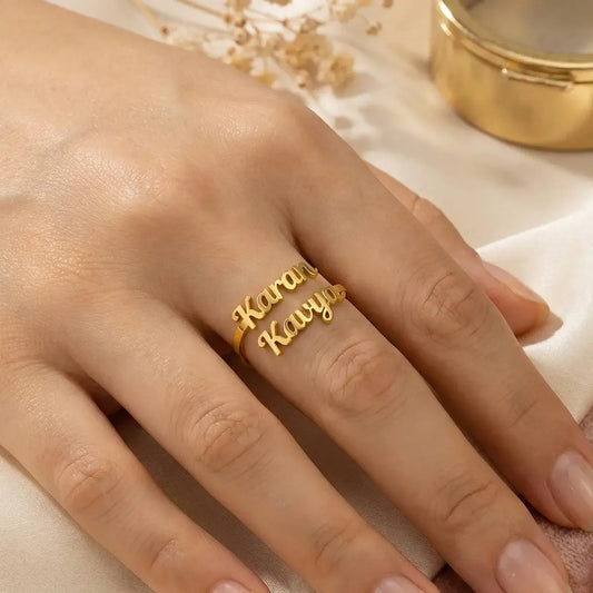 Customized Name Ring