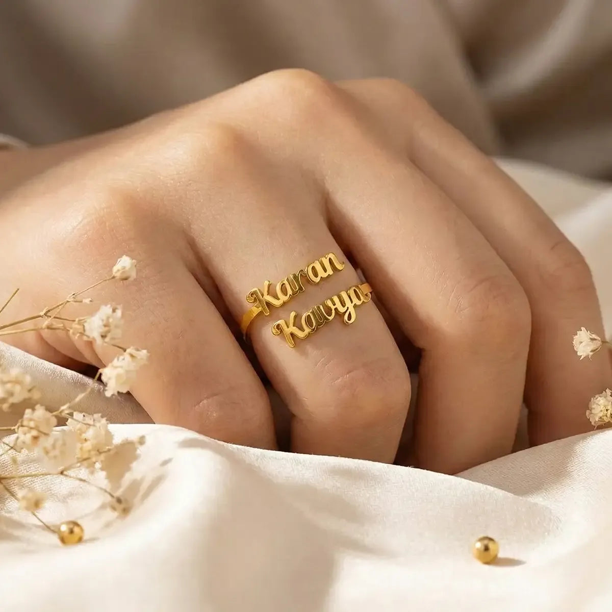 Customized Name Ring