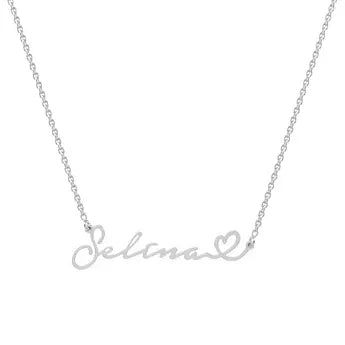 Personalized Name Necklace - Heart-Notera variant